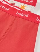 boboli Боксерки с памук - 3 чифта Червен/Сив меланж