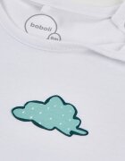 boboli Гащеризон с къси ръкави и принт Бял/Зелен