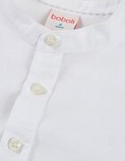boboli Риза с лен с ниска яка Мръснобял