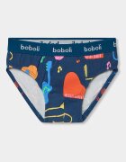boboli Слипове с памук - 3 чифта Зелен/Тъмносин