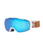 Bolle Ски очила LAIKA MATTE WHITE ETHNIC PHANTOM VERMILLON BLUE