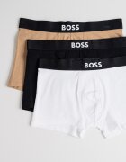 BOSS Боксерки One - 3 чифта Бял/Черен/Сиво-кафяв