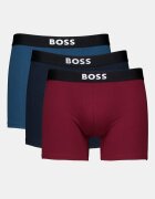 BOSS Боксерки One с лого - 3 чифта Бордо/Тъмносин/Ултрамарин синьо