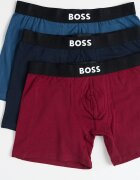 BOSS Боксерки One с лого - 3 чифта Бордо/Тъмносин/Ултрамарин синьо