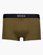 BOSS Боксерки с десен Маслинено зелено
