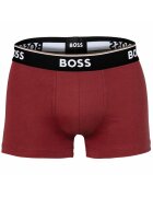 BOSS Боксерки с лого - 3 чифта Червен/Черен/Сив
