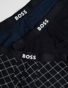 BOSS Боксерки с лого - 3 чифта Син/Черен
