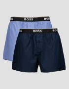 BOSS Боксерки с лого на талията - 2 чифта Син