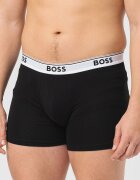 BOSS Боксерки с лого на талията - 3 чифта Бял/Черен
