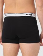 BOSS Боксерки с лого на талията - 3 чифта Бял/Черен