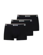 BOSS Боксерки с лого на талията - 3 чифта Избеляло черно
