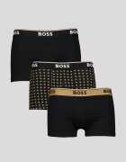 BOSS Боксерки с памук - 3 чифта Черен