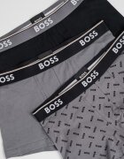 BOSS Боксерки с памук - 3 чифта Черен/Сив