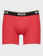 BOSS Боксерки с памук - 3 чифта Черен/Светло червено