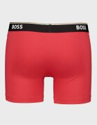 BOSS Боксерки с памук - 3 чифта Черен/Светло червено