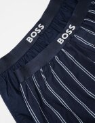 BOSS Боксерки с принт - 2 чифта Бял/Тъмносин
