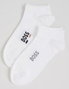 BOSS Чорапи до глезена с лого - 2 чифта Бял