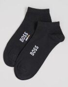 BOSS Чорапи до глезена с лого - 2 чифта Черен