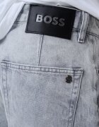 BOSS Дънкови бермуди с миди талия Светло сив