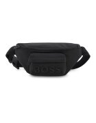 BOSS Kidswear Чанта за кръста с релефно лого - Черен