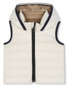 BOSS Kidswear Двулицев елек с пухена вата Бежов/Крем