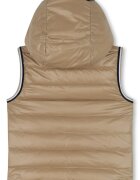 BOSS Kidswear Двулицев елек с пухена вата Бежов/Крем