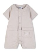 BOSS Kidswear Гащеризон с лен с къси ръкави