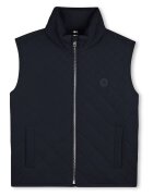 BOSS Kidswear Капитониран елек с цип - Ултрамарин синьо