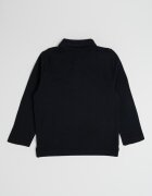 BOSS Kidswear Памучна блуза с яка Черен