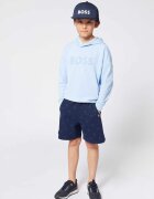 BOSS Kidswear Плувни шорти с шарка Тъмносин