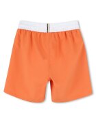 BOSS Kidswear Плувни шорти със странични джобове Оранжев