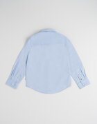 BOSS Kidswear Риза с дълги ръкави Черен/Небесносин