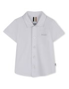 BOSS Kidswear Риза с къси ръкави Бял