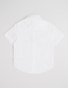 BOSS Kidswear Риза с къси ръкави и лого Бял
