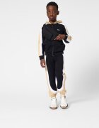 BOSS Kidswear Спортен екип с качулка и цветен блок Черен/Бежов