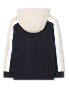 BOSS Kidswear Спортен екип с качулка и цветен блок Черен/Бежов