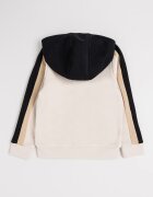 BOSS Kidswear Спортен екип с качулка и цветен блок Черен/Светло бежово