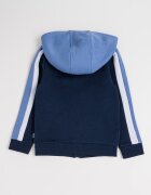 BOSS Kidswear Спортен екип с качулка и цветен блок Ледено синьо/Тъмносин