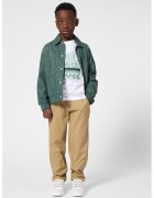 BOSS Kidswear Стандартен панталон с памук - Камел