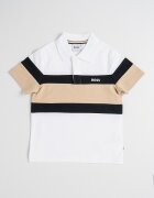 BOSS Kidswear Тениска с яка и шорти с връзка Бял/Черен