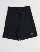 BOSS Kidswear Тениска с яка и шорти с връзка Бял/Черен