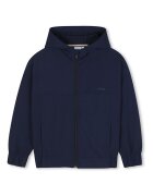BOSS Kidswear Яке с качулка и лого Ултрамарин синьо