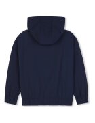 BOSS Kidswear Яке с качулка и лого Ултрамарин синьо