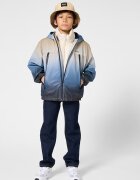 BOSS Kidswear Яке с приливащи се нюанси и качулка Бежов/Син