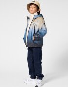 BOSS Kidswear Яке с приливащи се нюанси и качулка Бежов/Син