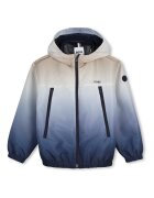 BOSS Kidswear Яке с приливащи се нюанси и качулка Бежов/Син