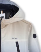BOSS Kidswear Яке с приливащи се нюанси и качулка Бежов/Син