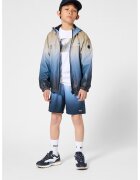 BOSS Kidswear Яке с приливащи се нюанси и качулка - Бежов/Син