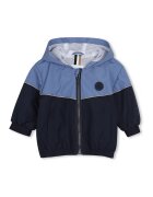 BOSS Kidswear Яке с цип и качулка - Ултрамарин синьо/Прашно синьо