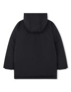 BOSS Kidswear Зимно яке с качулка и цип Черен